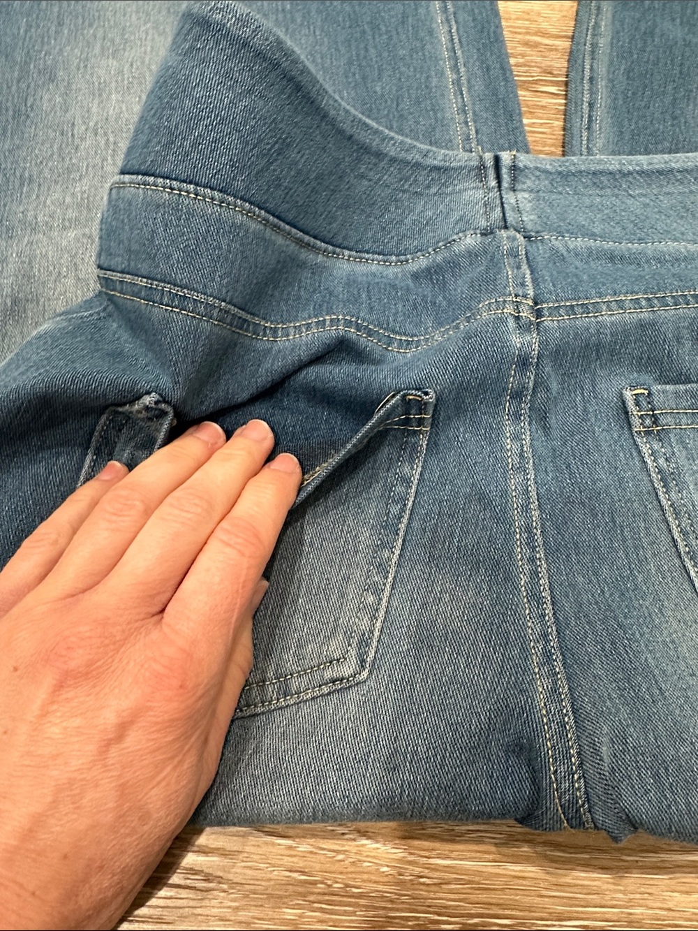 HALARA Blue Wide-Leg High-Rise Jeans - Picture 8 of 10